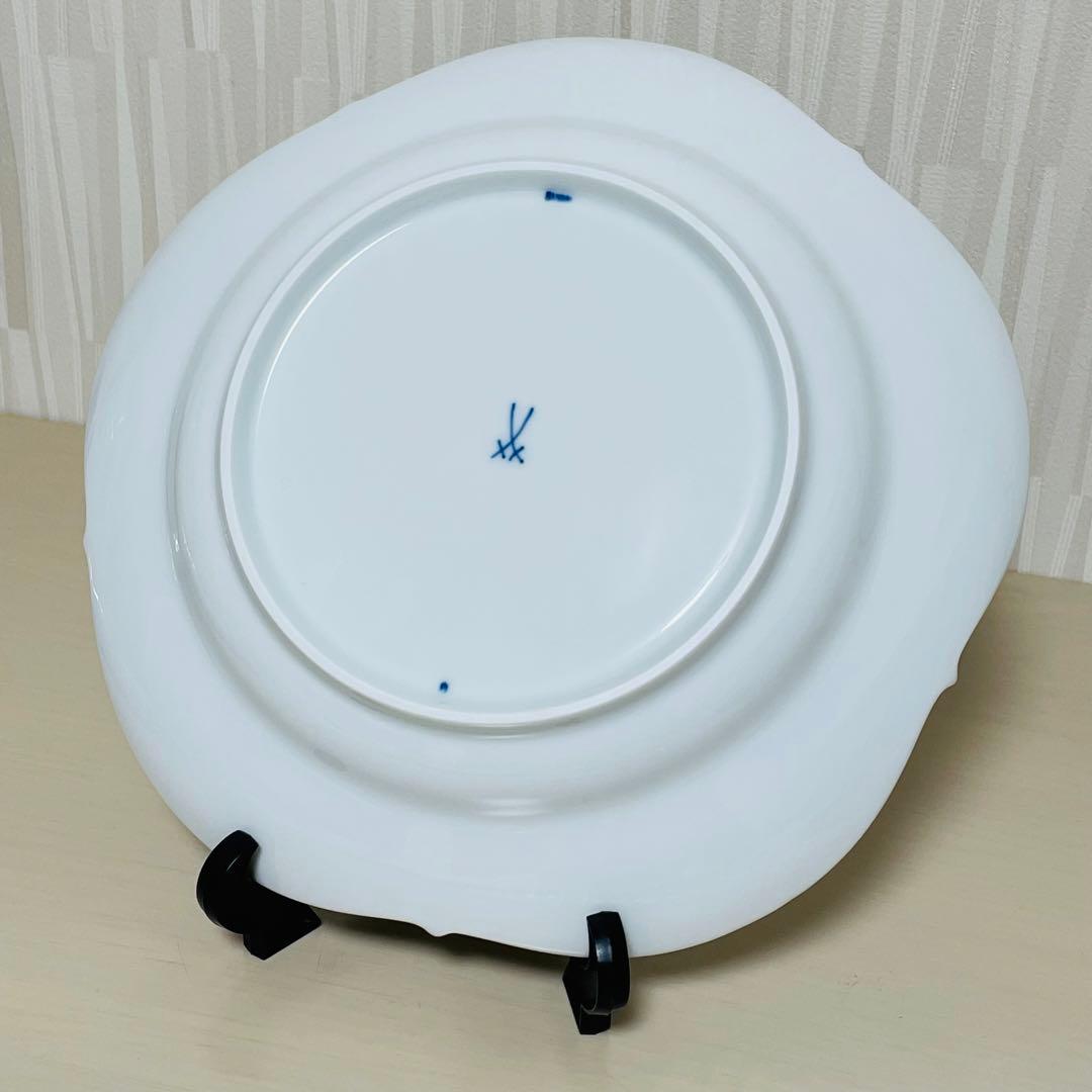 未使用 Meissen マイセン ブルーオーキッド 大皿 プレート 25cm
