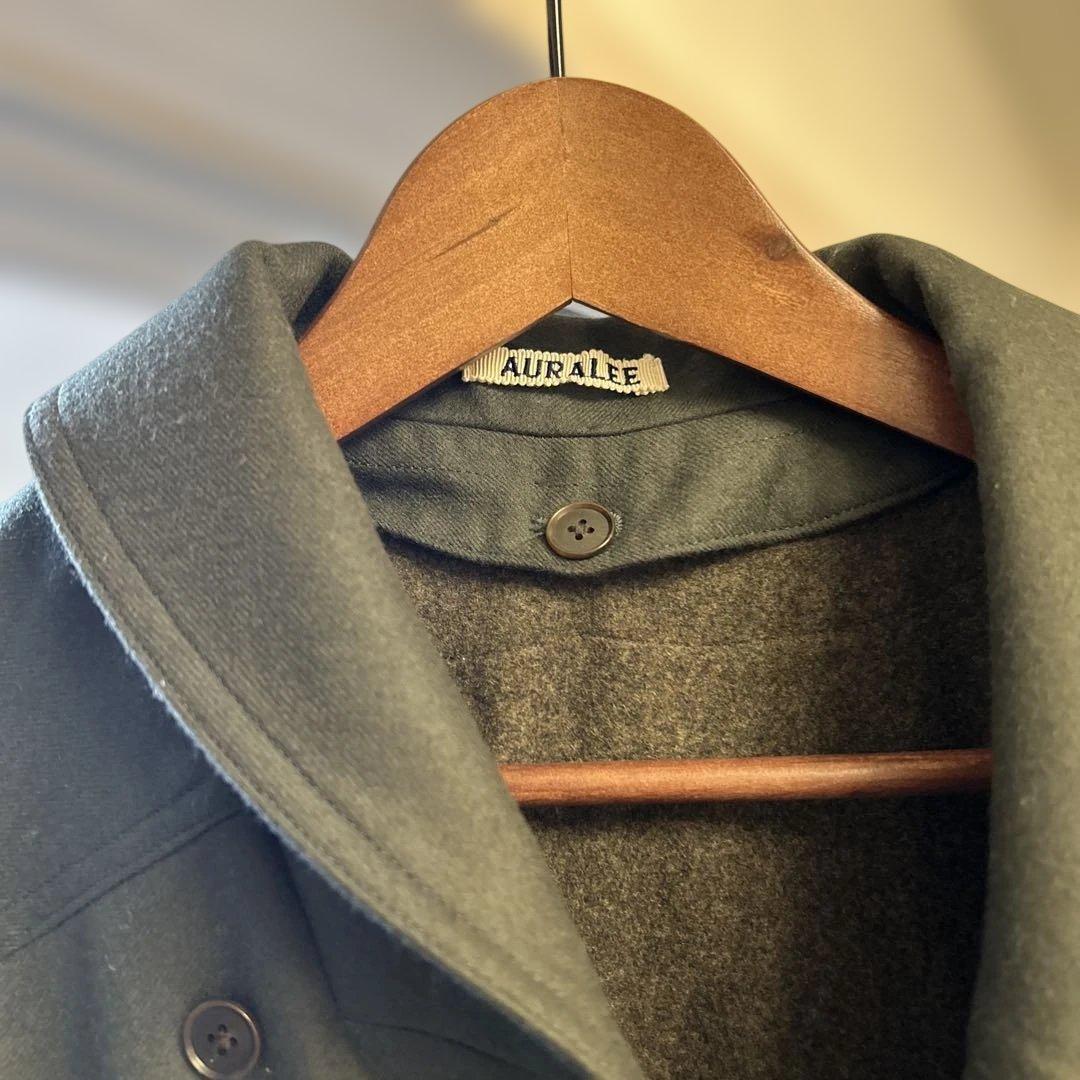 ジャケット・アウター AURALEE Light Melton Hooded Liner Coat 4