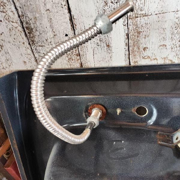 ヴィンテージ ホーロー ベイスン シンク 花柄 洗面台 琺瑯 流し 手洗いDIY