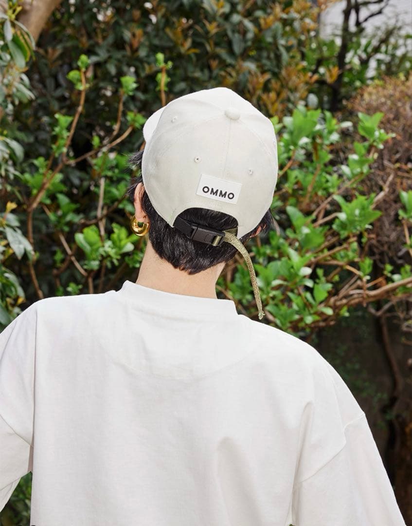 OMMO LOGOCAP ロゴキャップ ホワイト