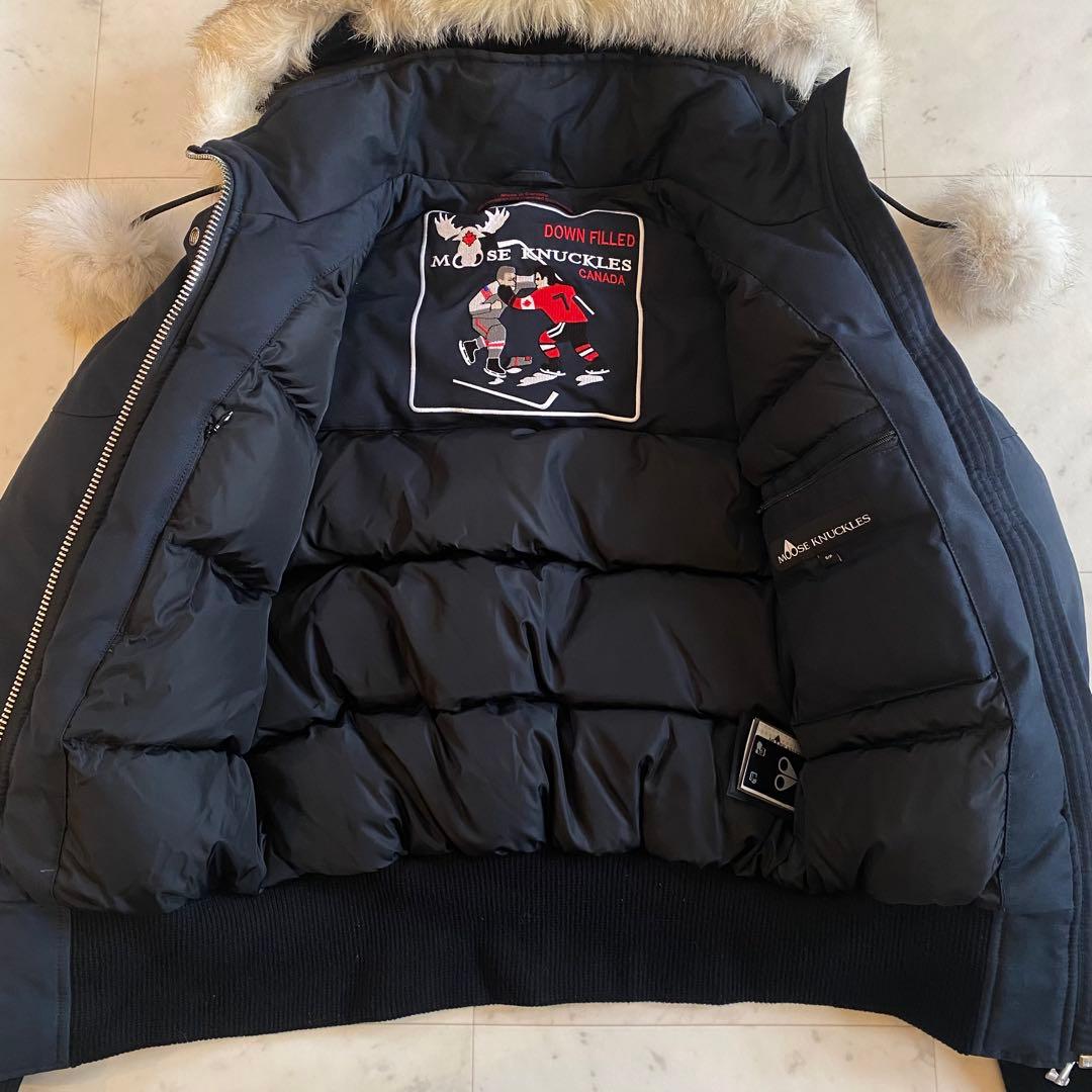 ムースナックルズ　ダウン　デビーボンバー　サイズSフォックスファー