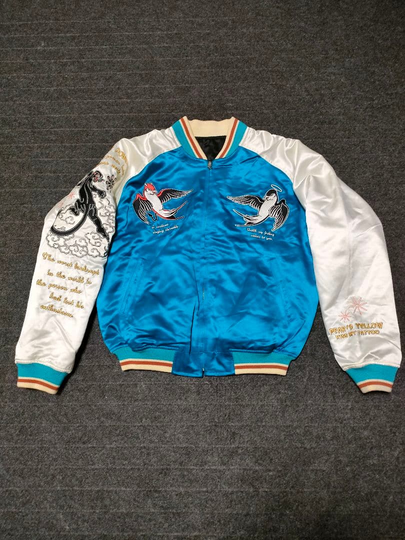 ピークドイエロー スカジャン キス マイ タトゥー 中古 美品 size40