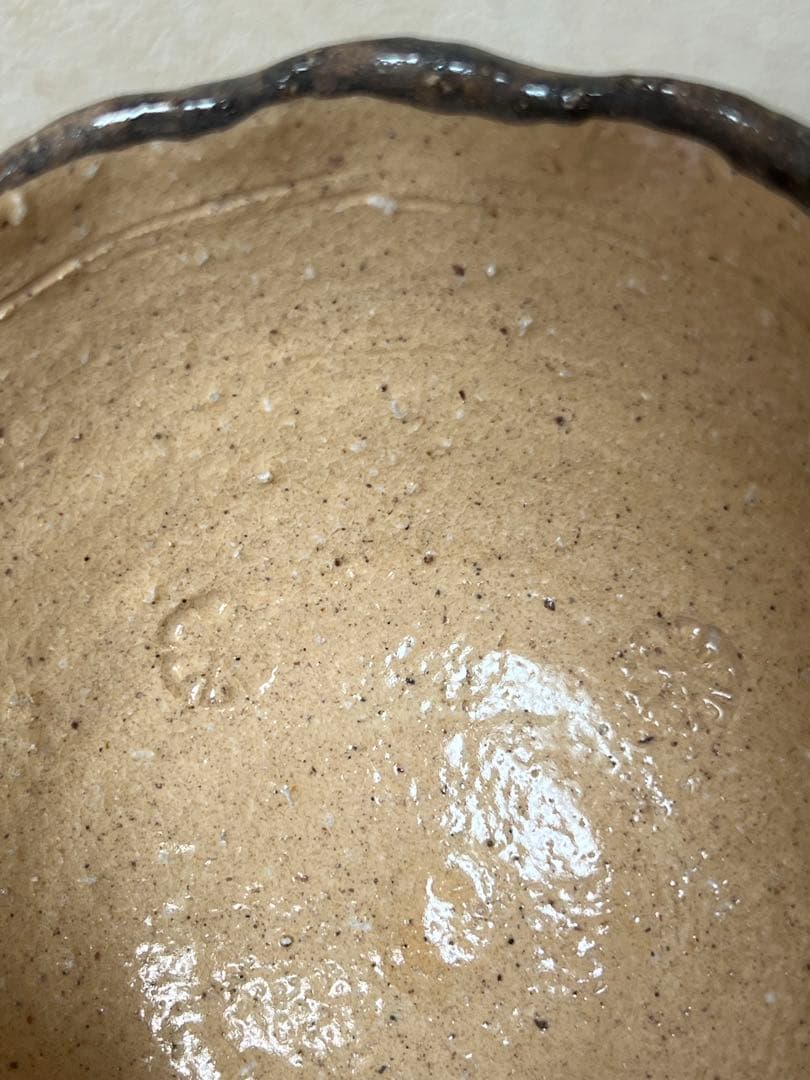 金重巌　灰釉梅花向付　六人