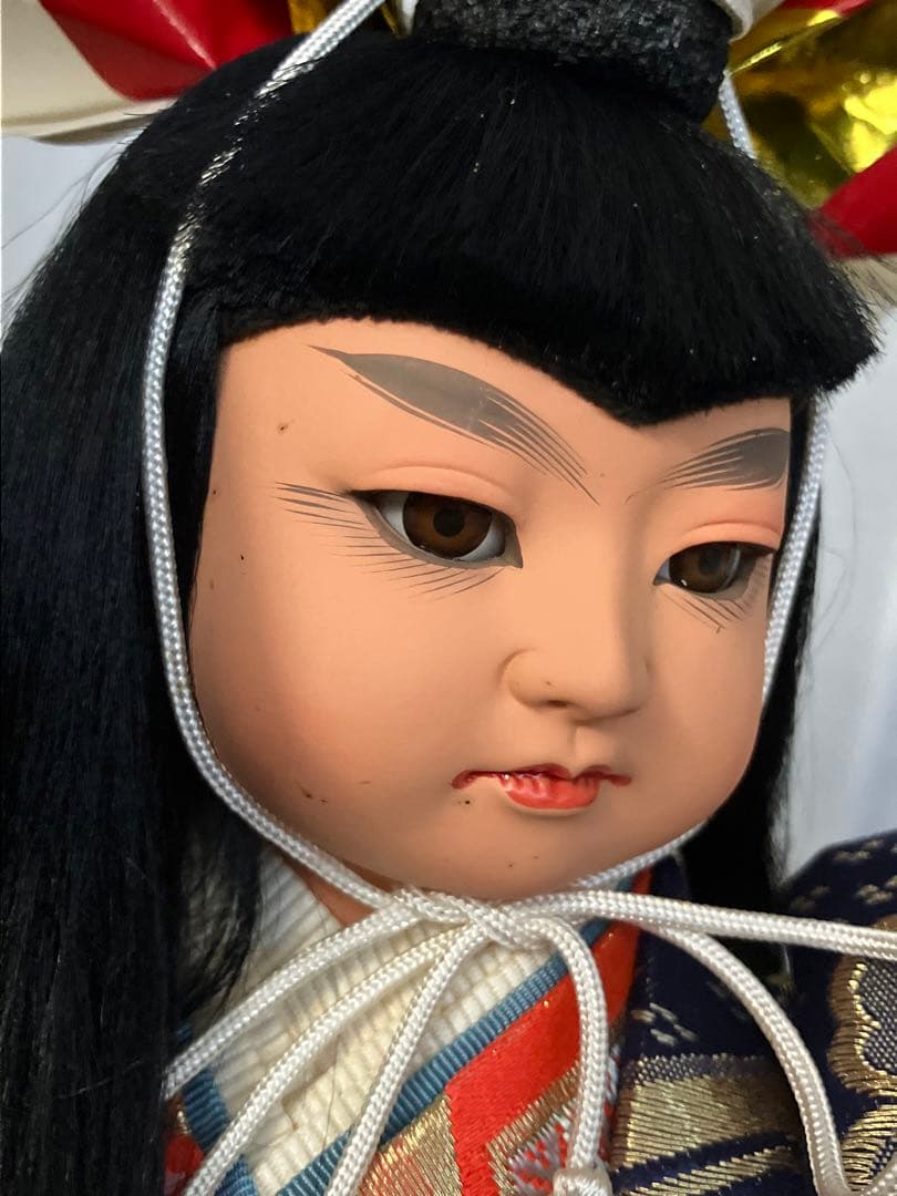 市松人形 豪華衣装 黒髪 プレミアムクオリティ