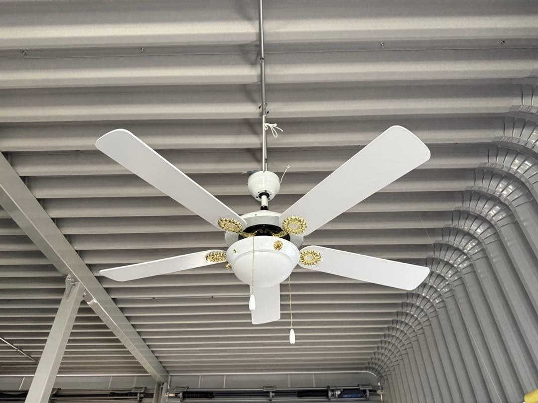 ホワイトシーリングファン 5枚ブレード
