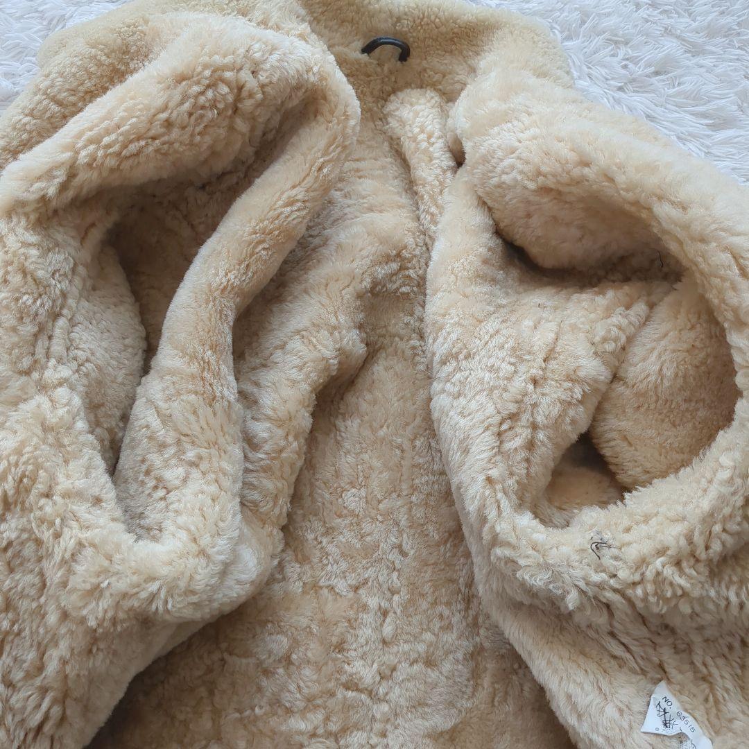 美品 90's B-3フライトジャケット リアルムートン ボア 羊革 L 希少