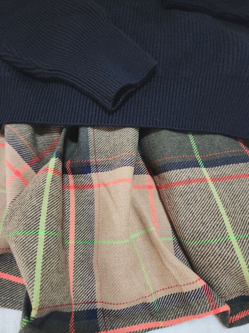 ENFOLDネイビーニットセーター 38エンフォルド