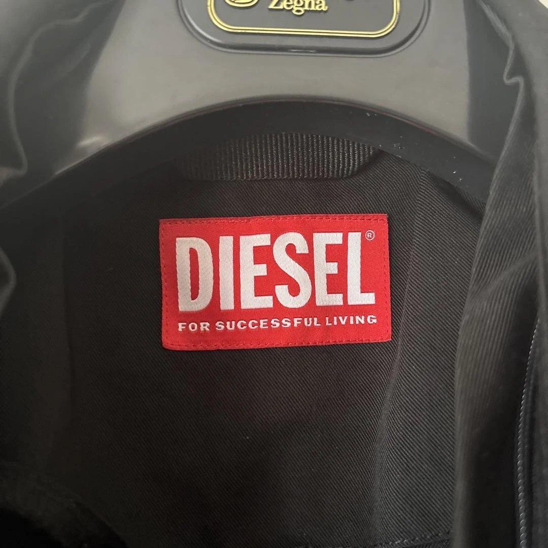 DIESEL23AW ブラックトレンチコート サイズ48