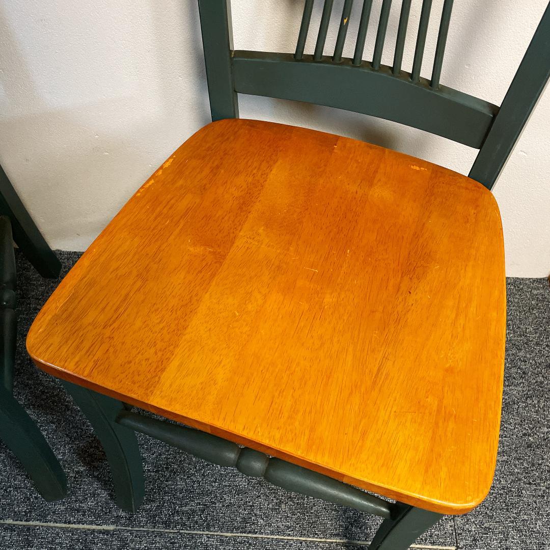 カントリースタイル　ダイニングチェアセット　シャビー　レトロ 2脚セット