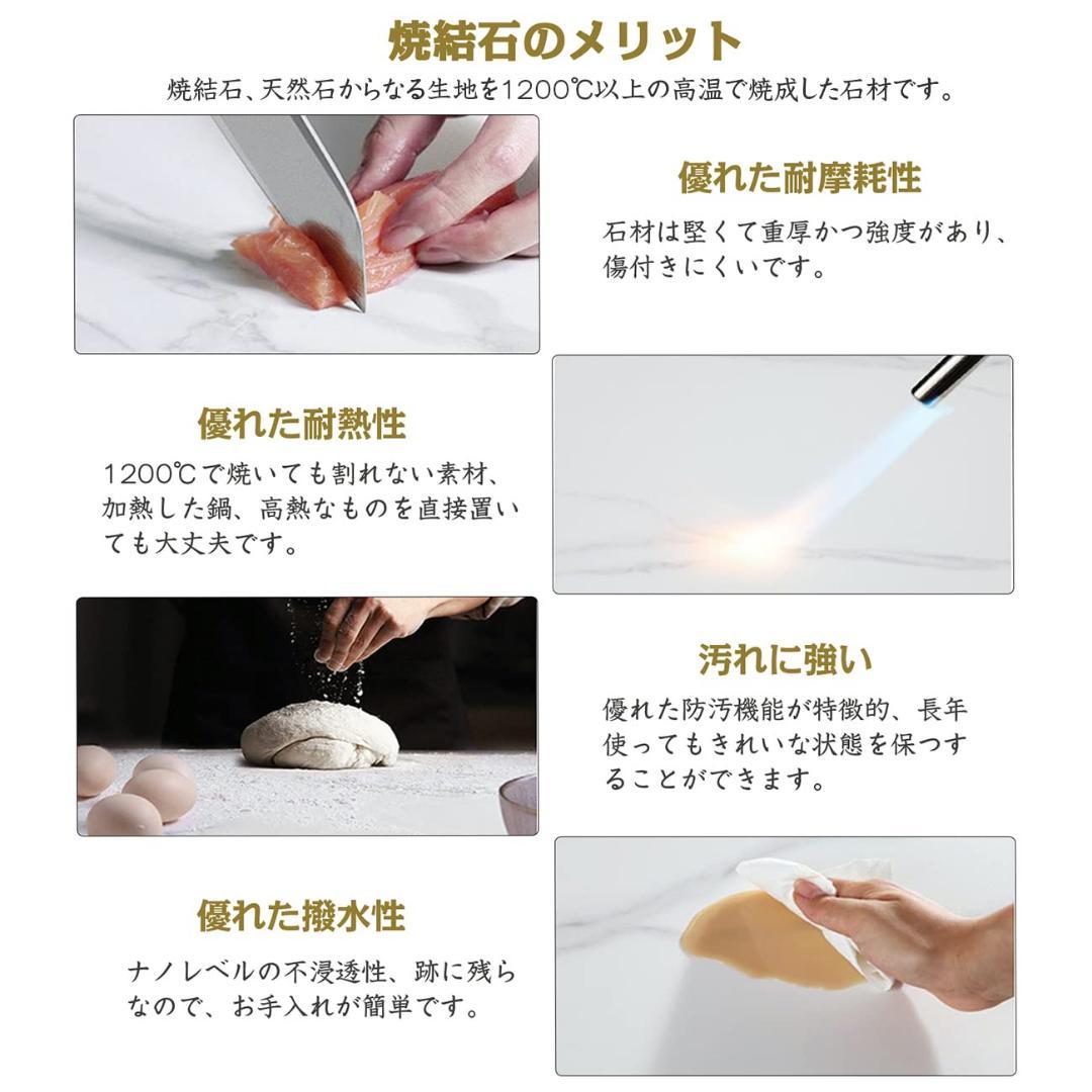 エレガント 焼結石ゴールド脚 ネストテーブルセット 2脚