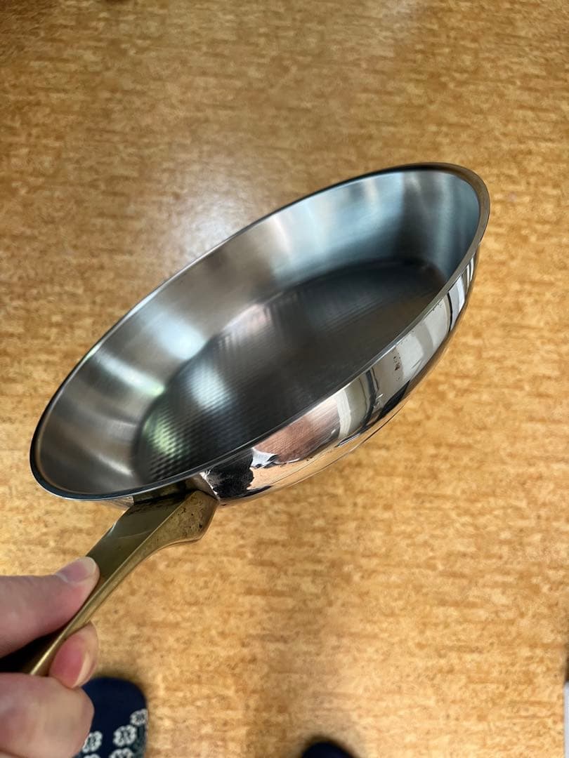 【スイス製】KUHN RIKON ステンレス フライパン 内径28cm シルバー