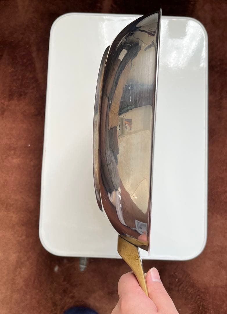 【スイス製】KUHN RIKON ステンレス フライパン 内径28cm シルバー