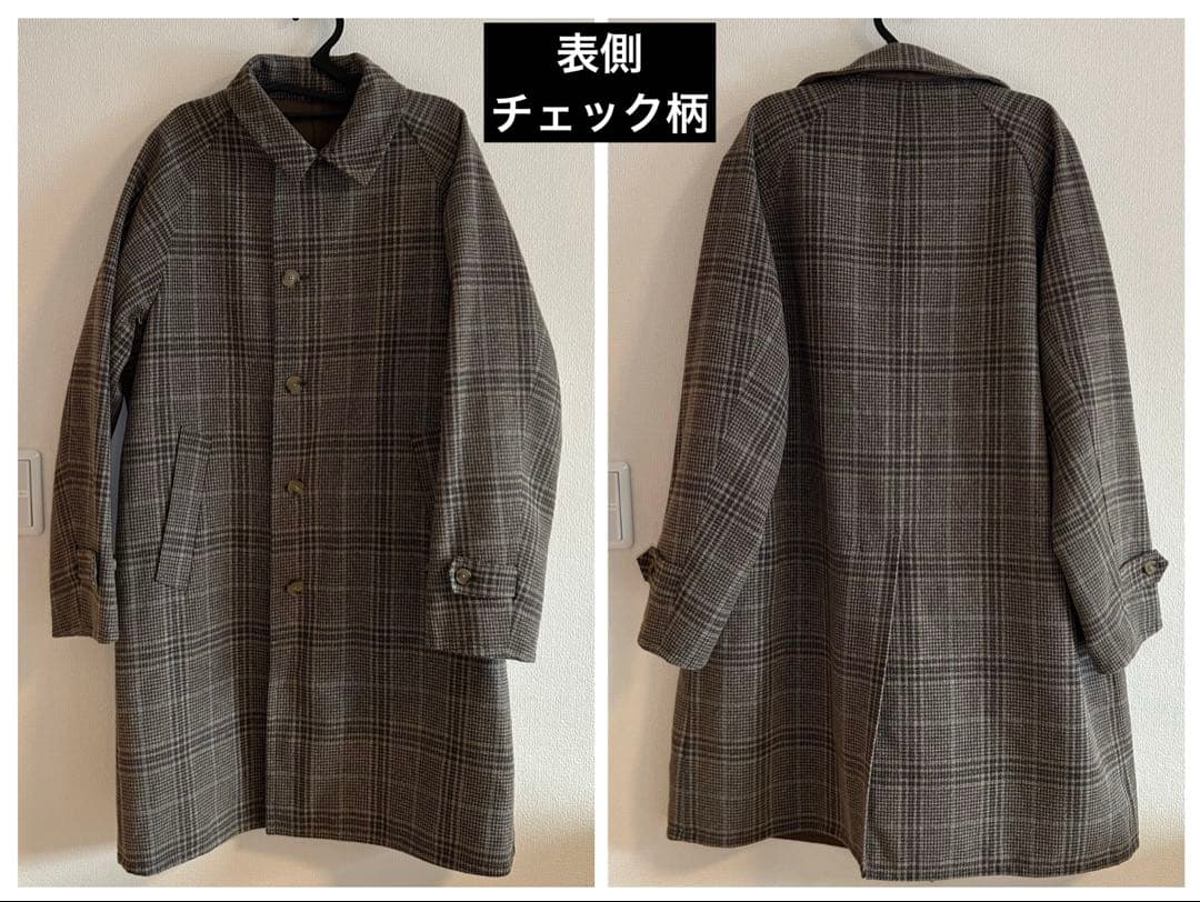 【美品】BEAUTY&YOUTH リバーシブル ステンカラーコート