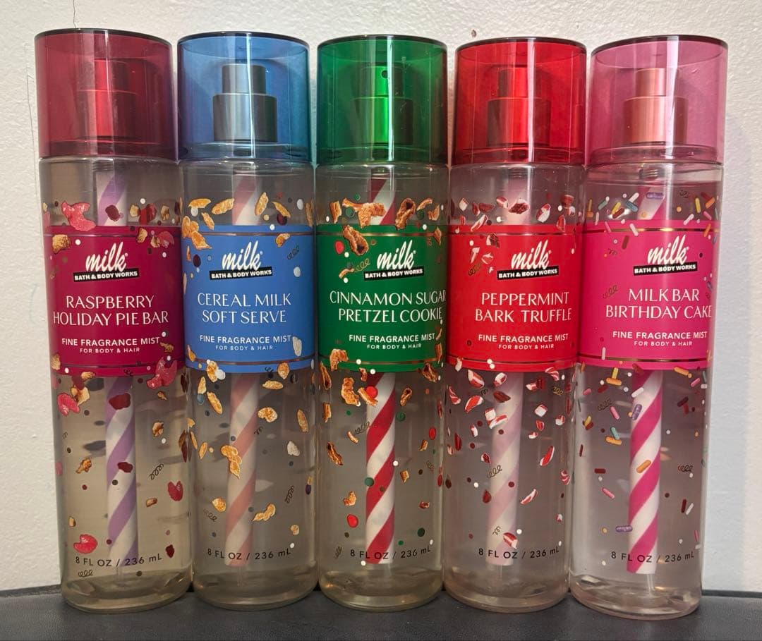 【Milkシリーズ】Bath&bodyworks フレグランスミスト５本セット