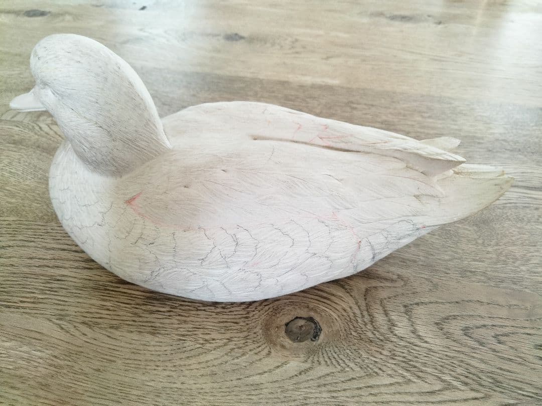 アメリカコガモのスタディバード　バードカービング　他2点