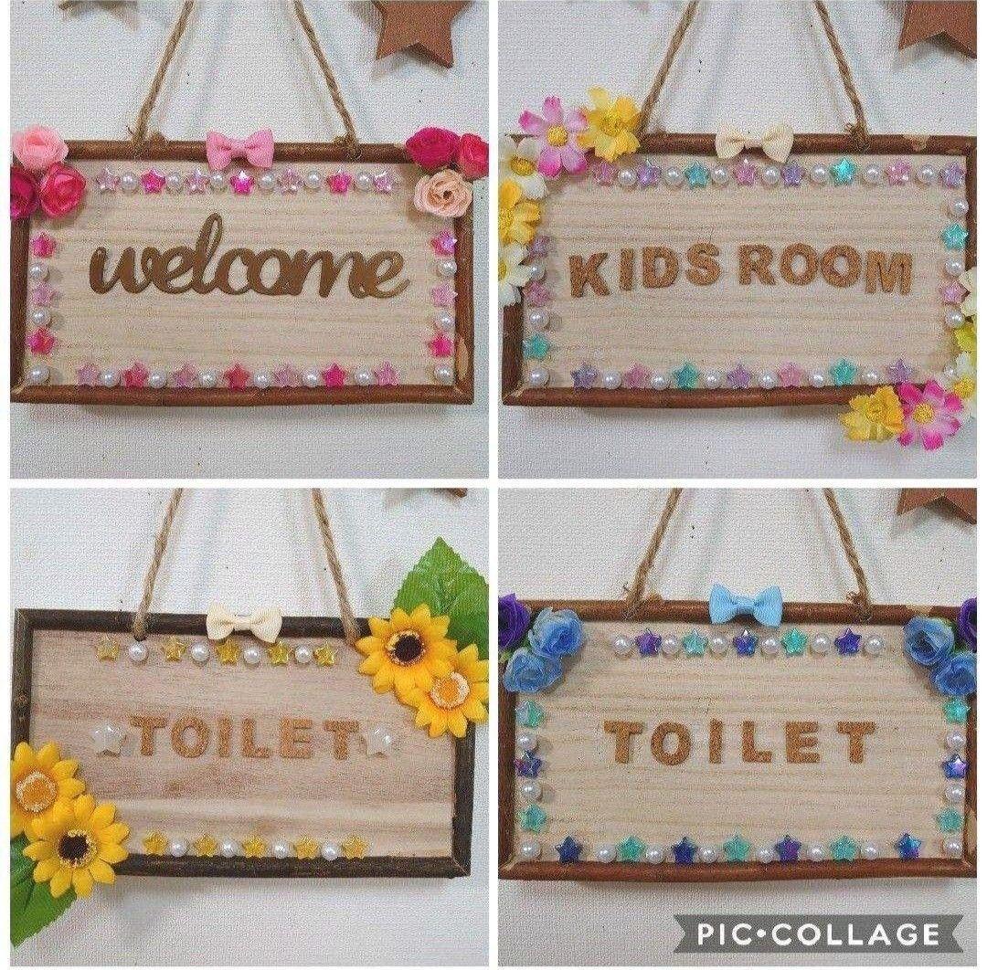 ウェルカム ドアプレート & ウォールフック (キーフック)  オーダー受付 ♪