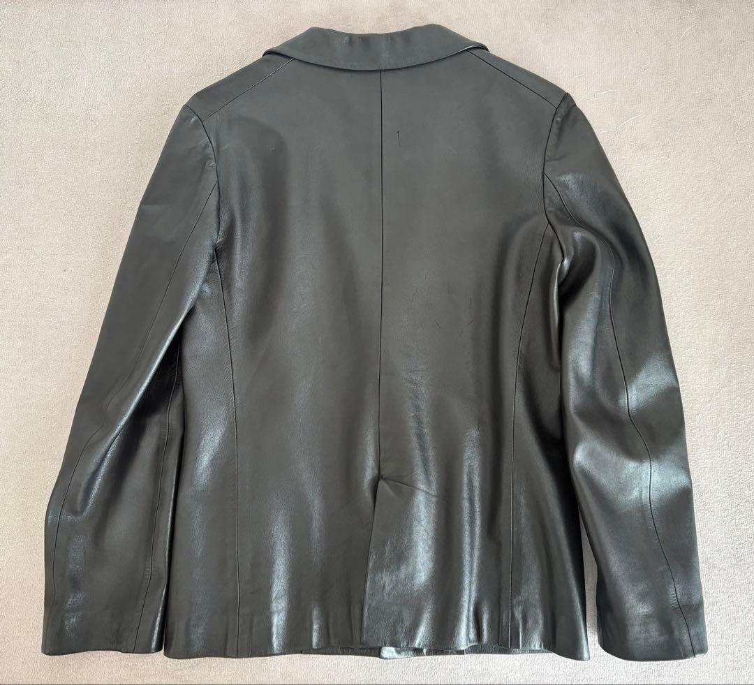 JIL SANDER ブラック レザージャケット 34 ポケットあり