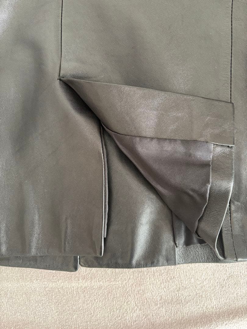 JIL SANDER ブラック レザージャケット 34 ポケットあり