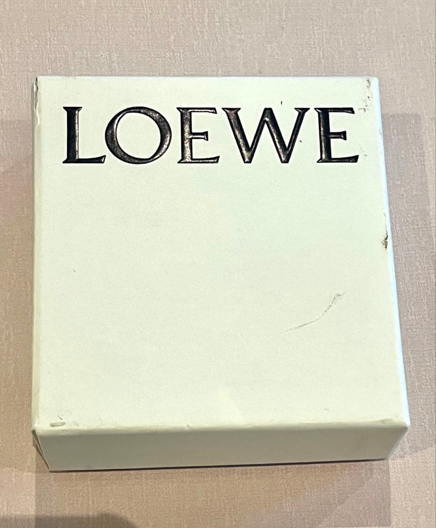 LOEWE ダークブルー 二つ折り財布
