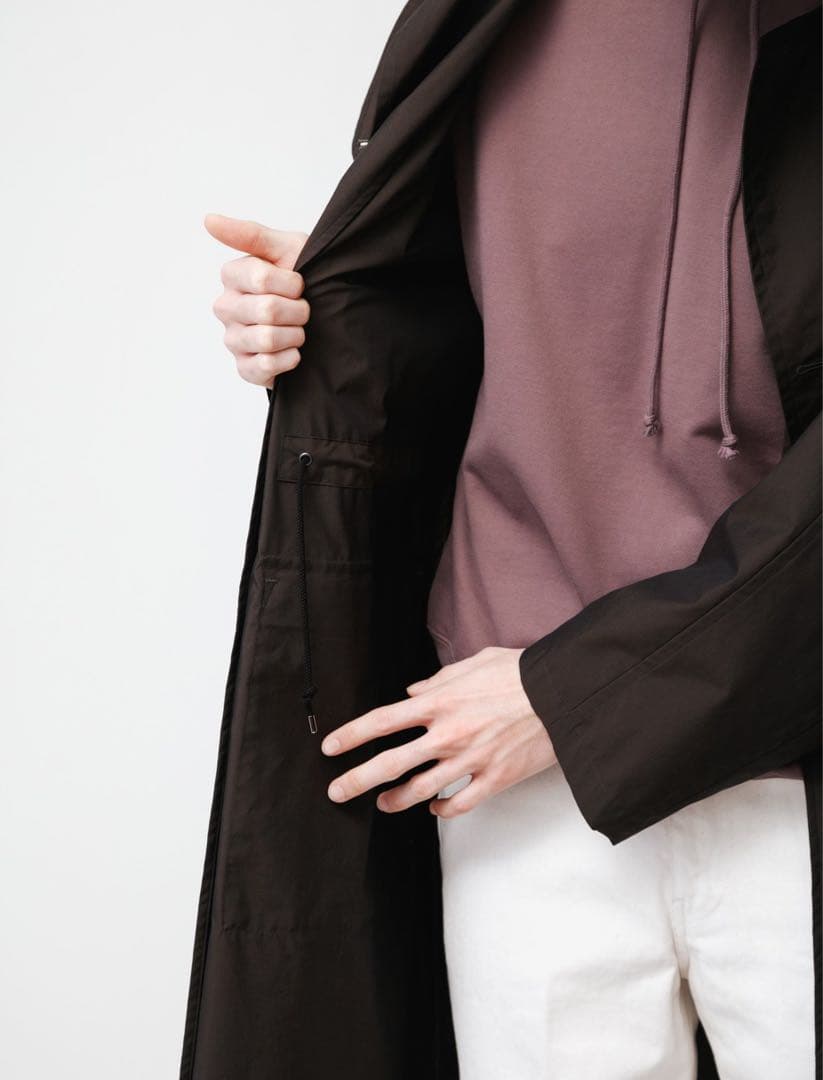 ジャケット・アウター AURALEE FINX NYLON CHAMBRAY FIELD COAT