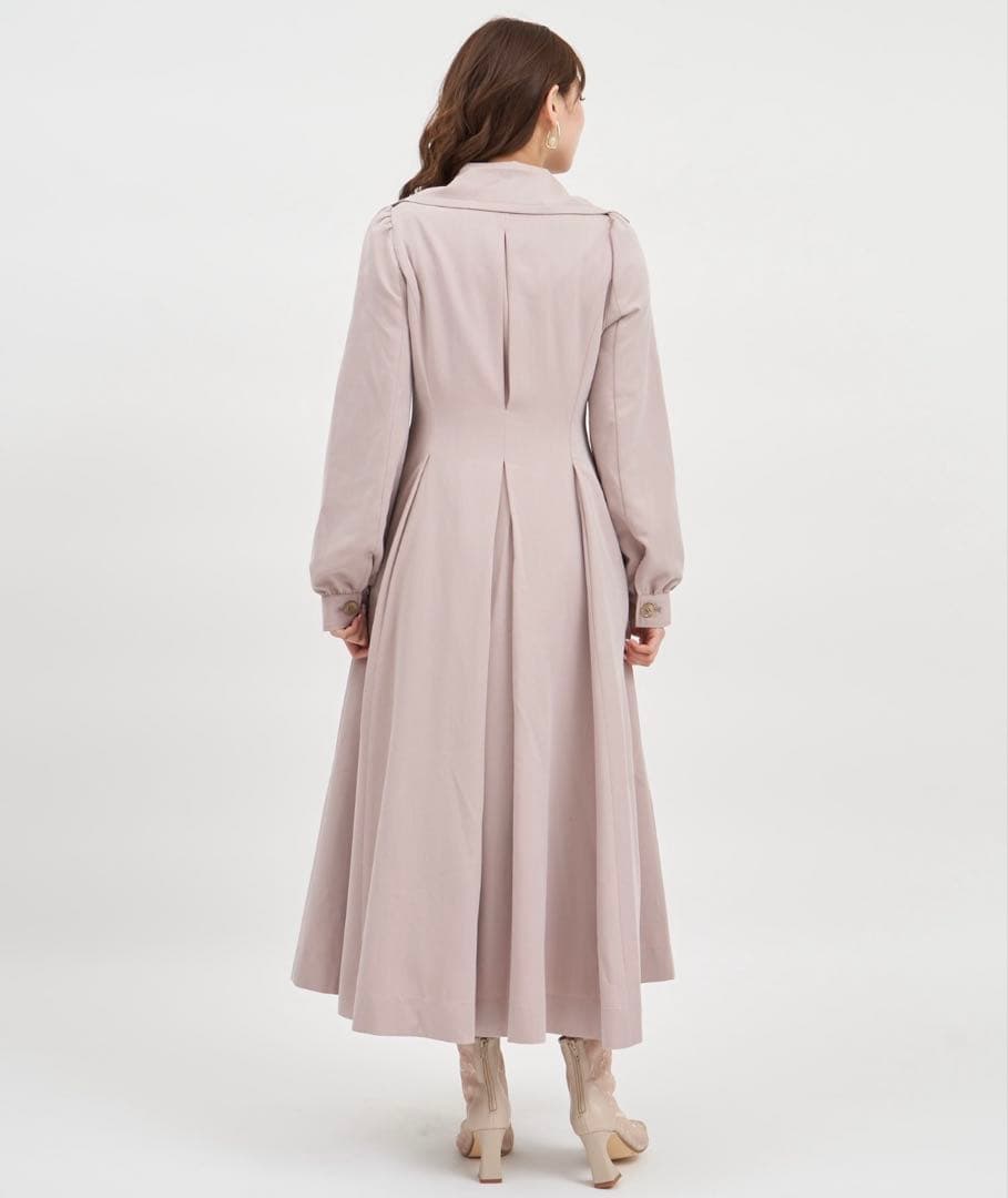 【新品】ロイヤルパーティー アワーグラスシルエットトレンチコート ピンク