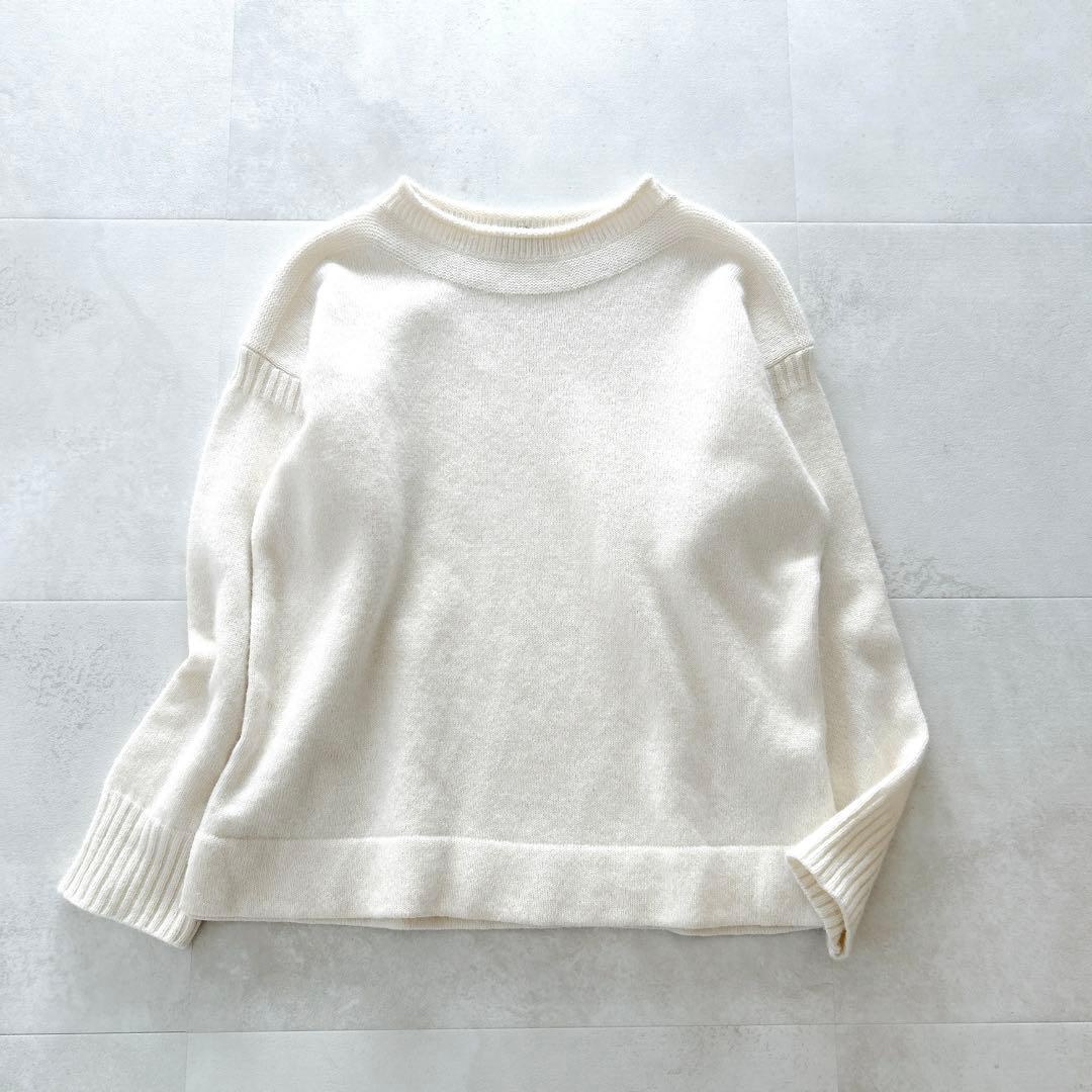 美品✨マーガレットハウエル　ロールネックニット　長袖　現行定番人気　アイボリー