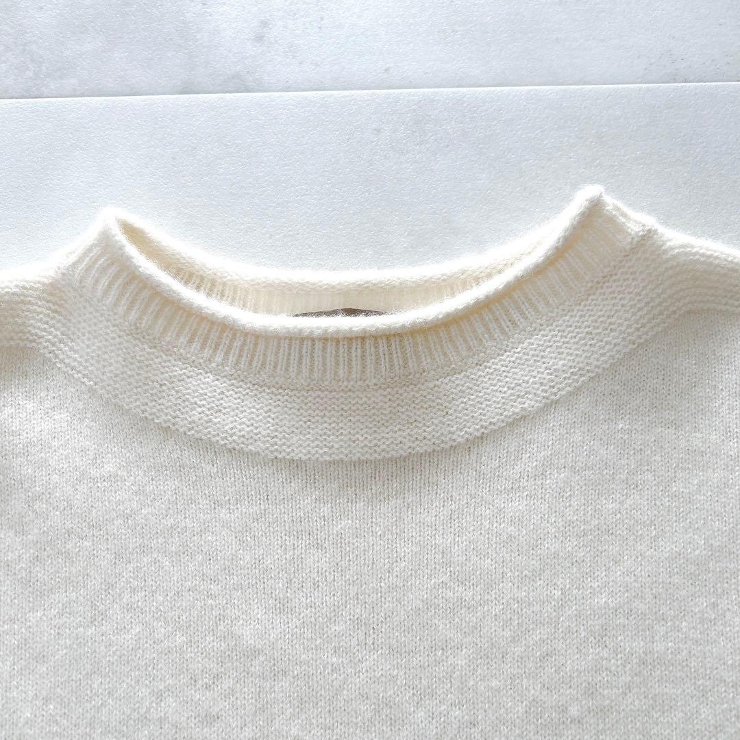 美品✨マーガレットハウエル　ロールネックニット　長袖　現行定番人気　アイボリー