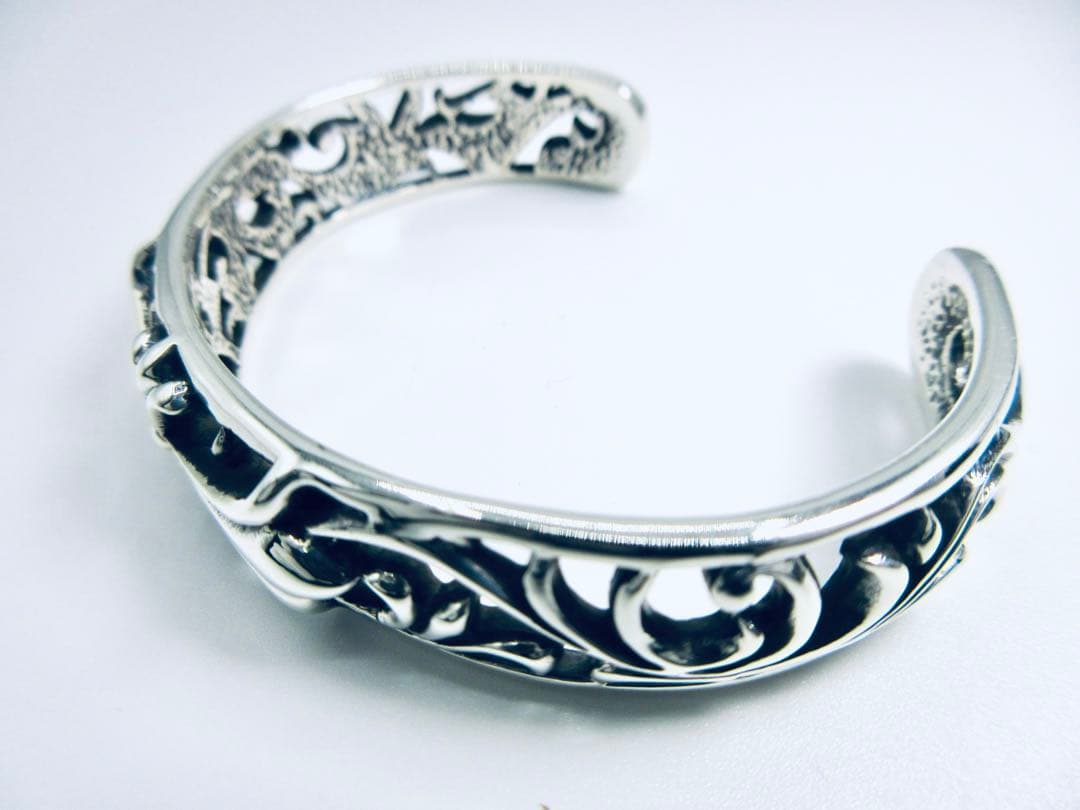 0*1様 B[5]シルバー925 バングル ブレスレット スターリングシルバー