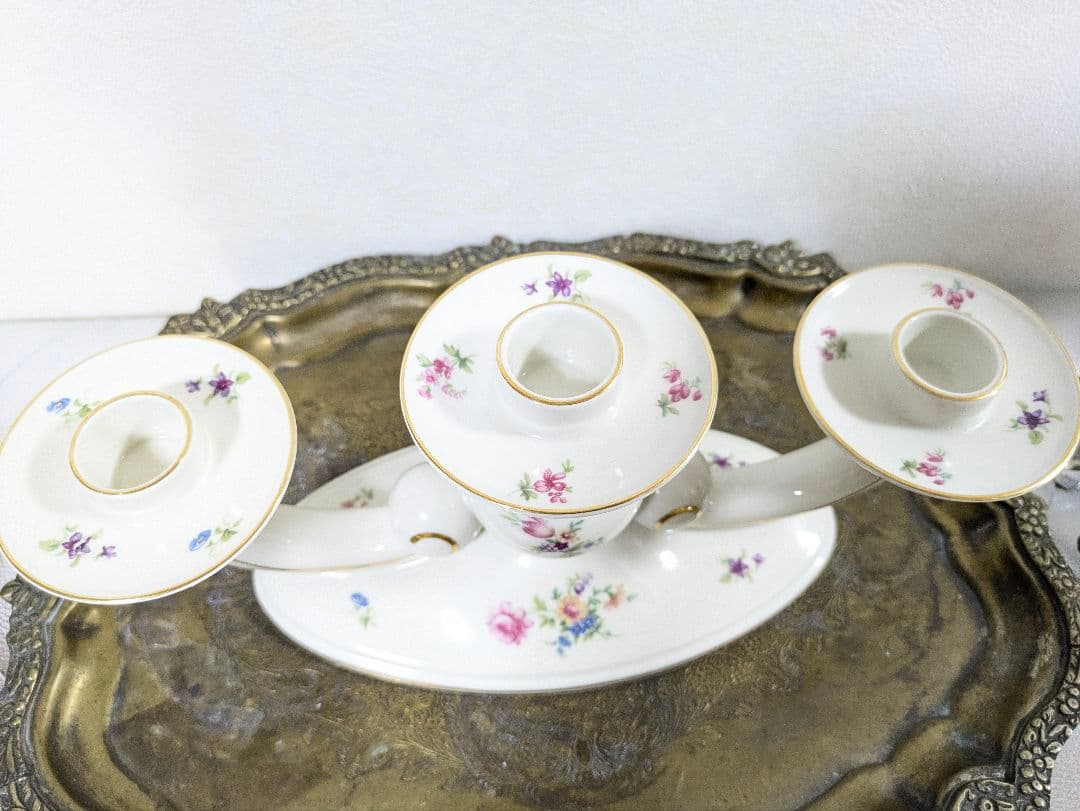 ヴィンテージ アルカ・クンスト クロナッハ 三連燈台キャンドルスタンド