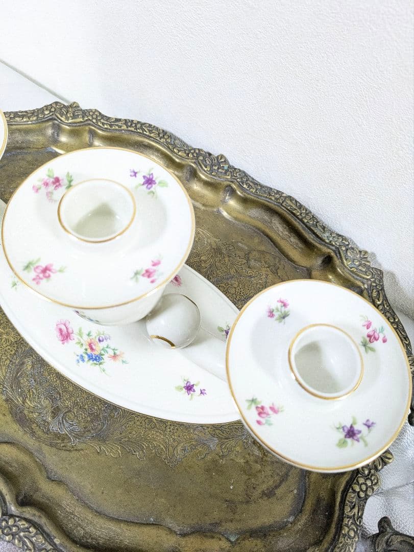 ヴィンテージ アルカ・クンスト クロナッハ 三連燈台キャンドルスタンド