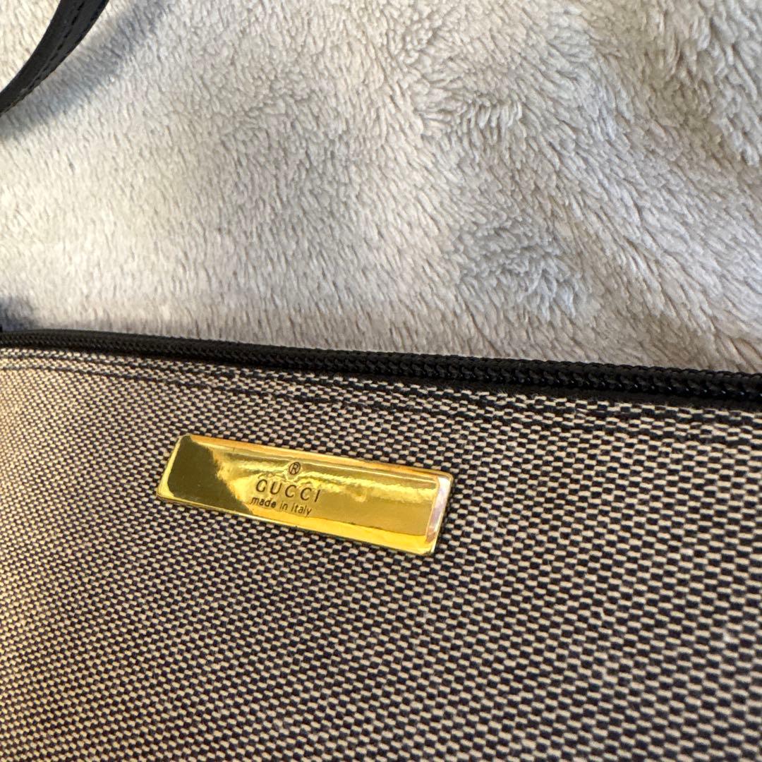 【GUCCI】グッチ　キャンバス　アクセサリーポーチ