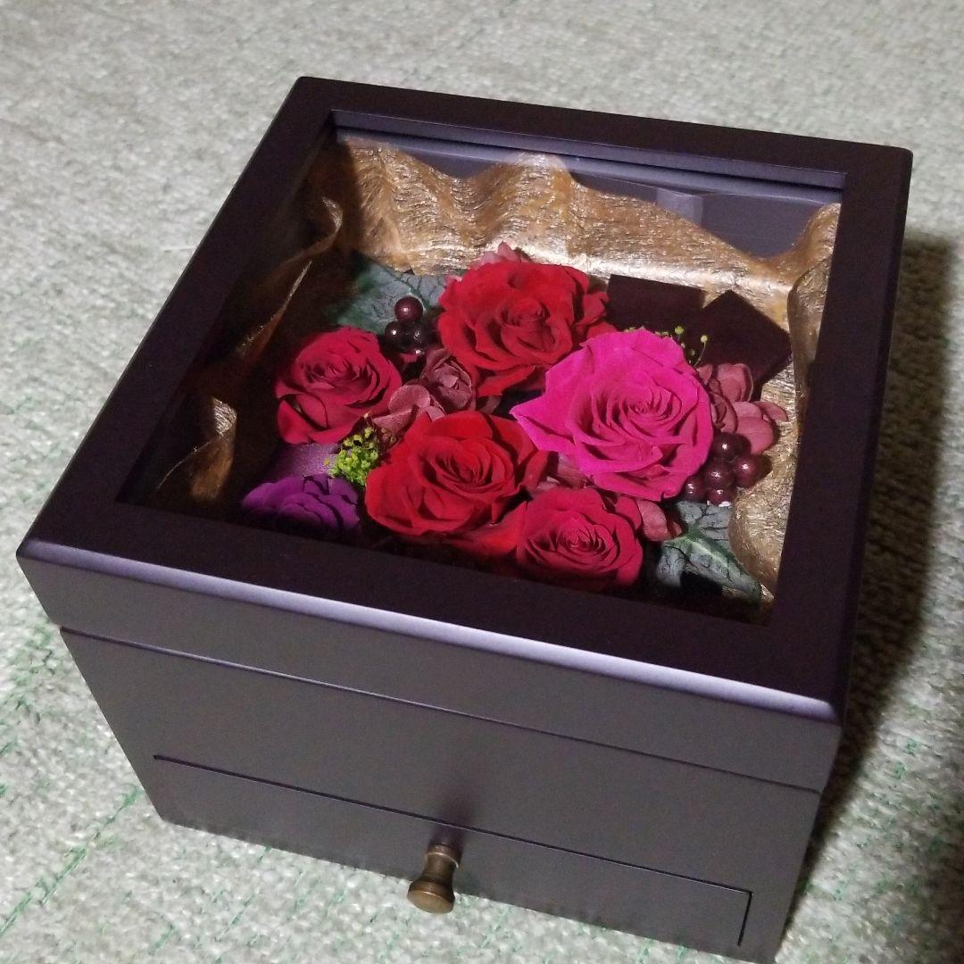 プリザーブドフラワーDENPO「オルゴールローズボックス」