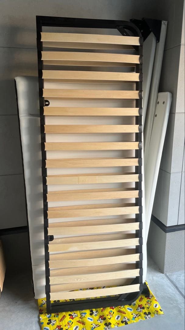 【岡山引取り】ニトリ　すのこダブルベッドフレーム　サラス