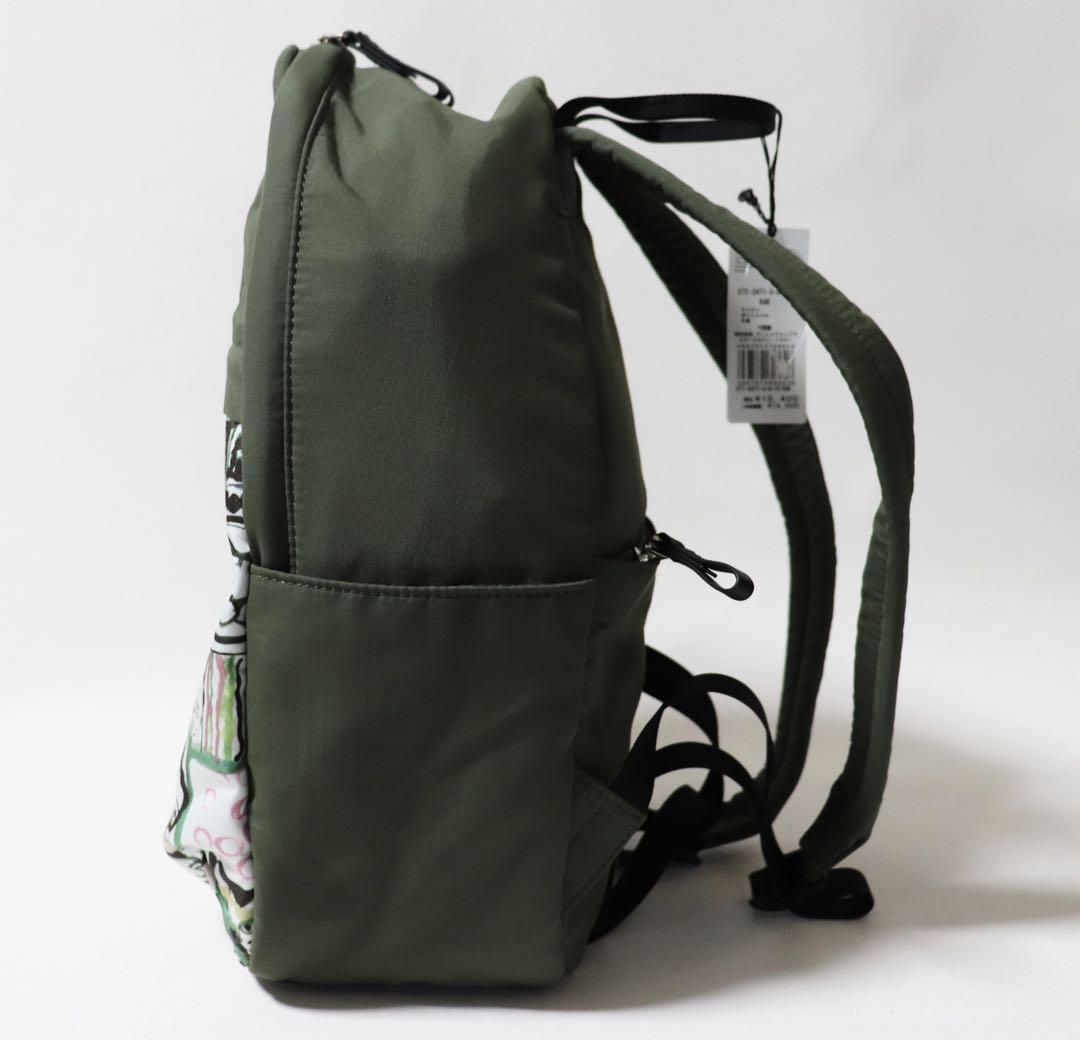 《マンハッタナーズ》未使用 ポケット多数 かわいいネコちゃん軽量リュックサック