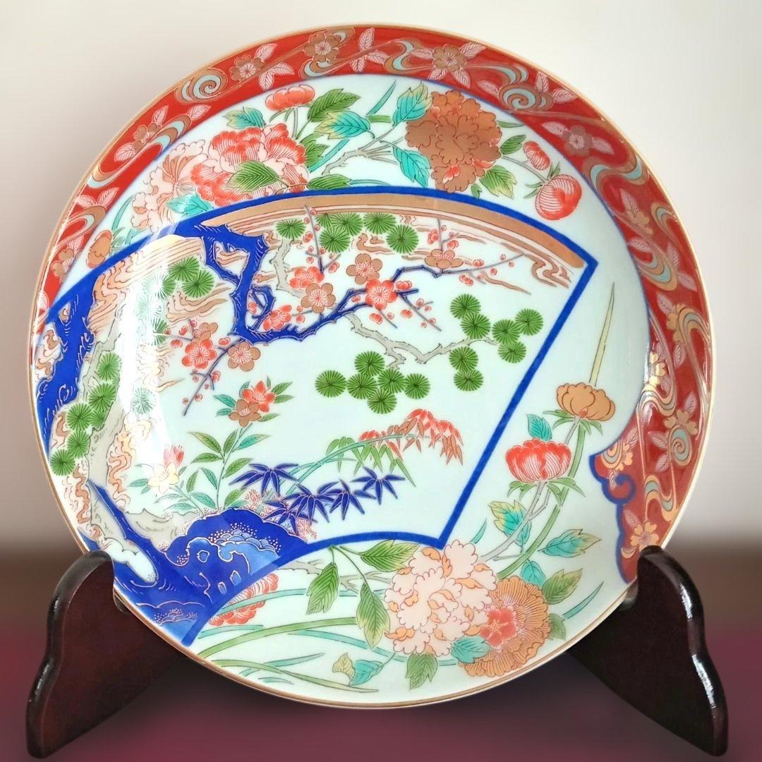 林九郎窯 見込元録花紋 盛鉢