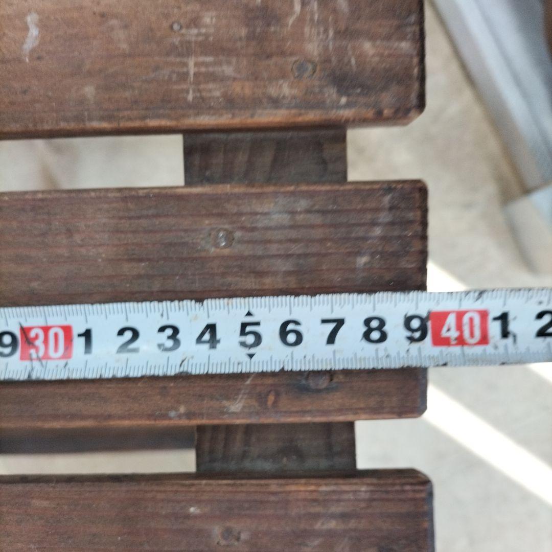 レトロ家具　木製スラットチェア