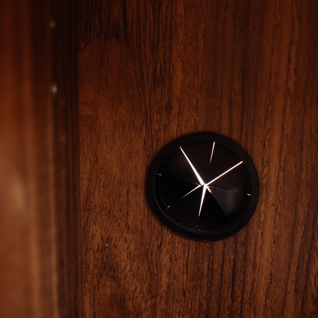 無印良品木製キャビネットガラス扉スリムウォールナット材突板2/2磯野タマさま専用