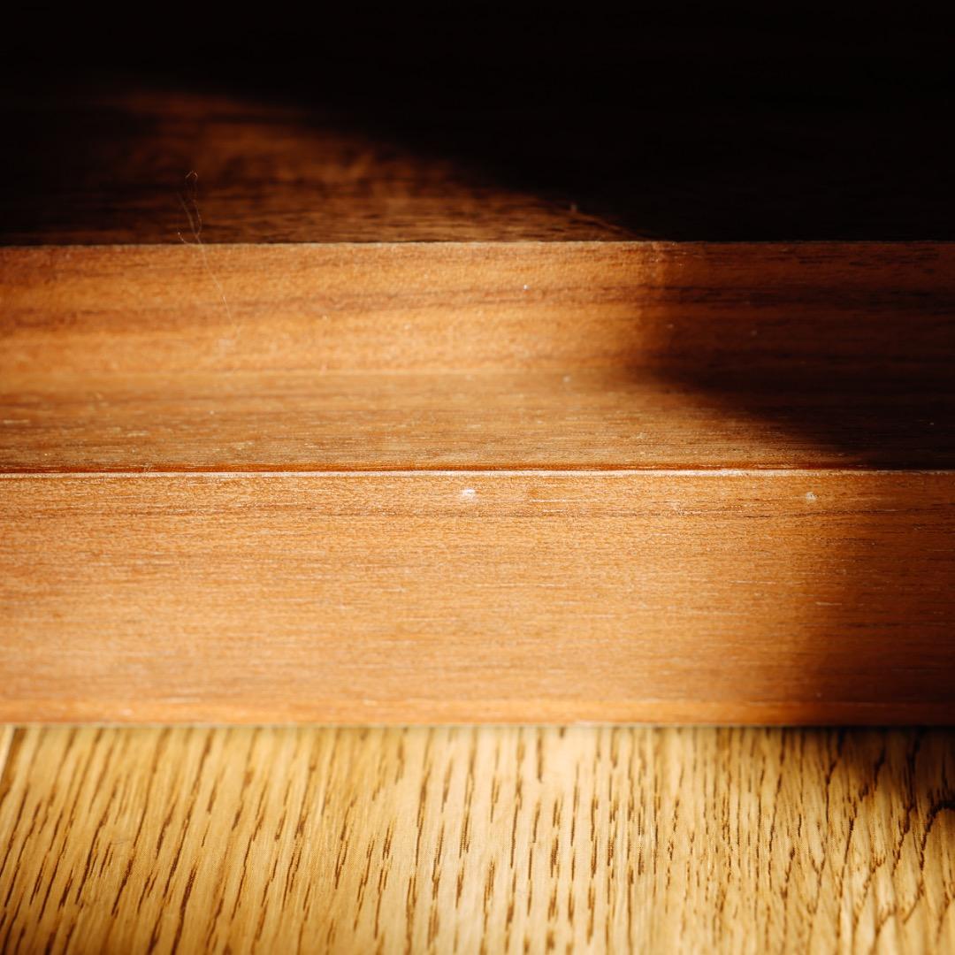 無印良品木製キャビネットガラス扉スリムウォールナット材突板2/2磯野タマさま専用