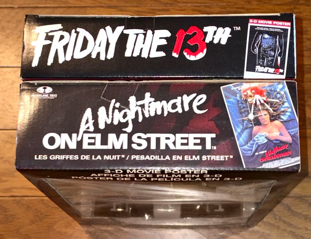 マクファーレン 3Dポスター エルム街の悪夢＆13日の金曜日