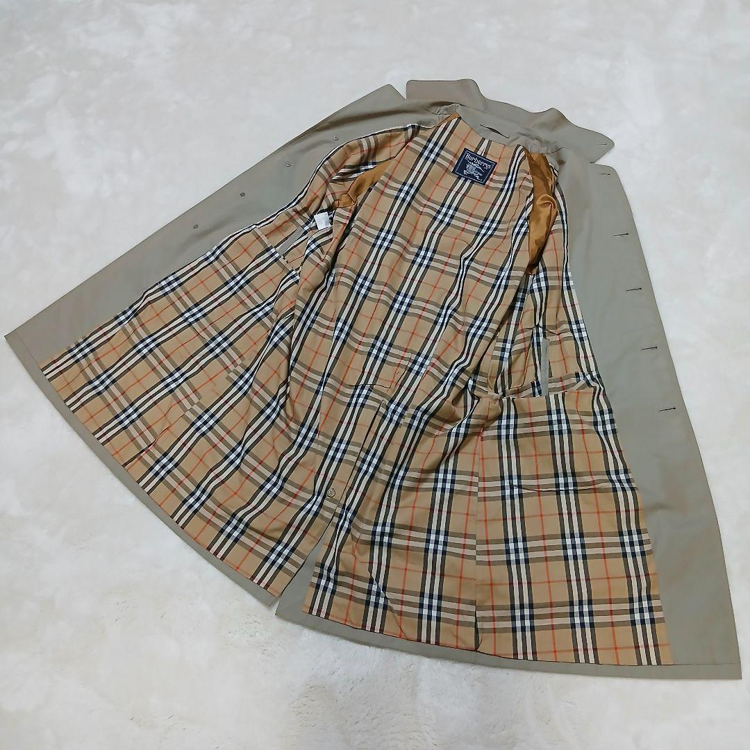 【美品】Burberrys 裏地ノバチェック ギャバジンステンカラーコート