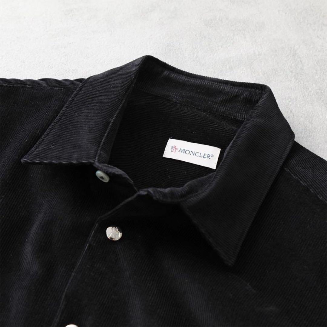 今年購入 MONCLER モンクレール コーデュロイ ブラック ボタンシャツ