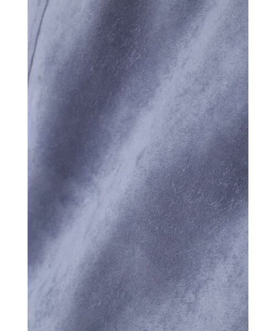 PINKY & DIANNE エルモザスエードビットスカート　ブルー