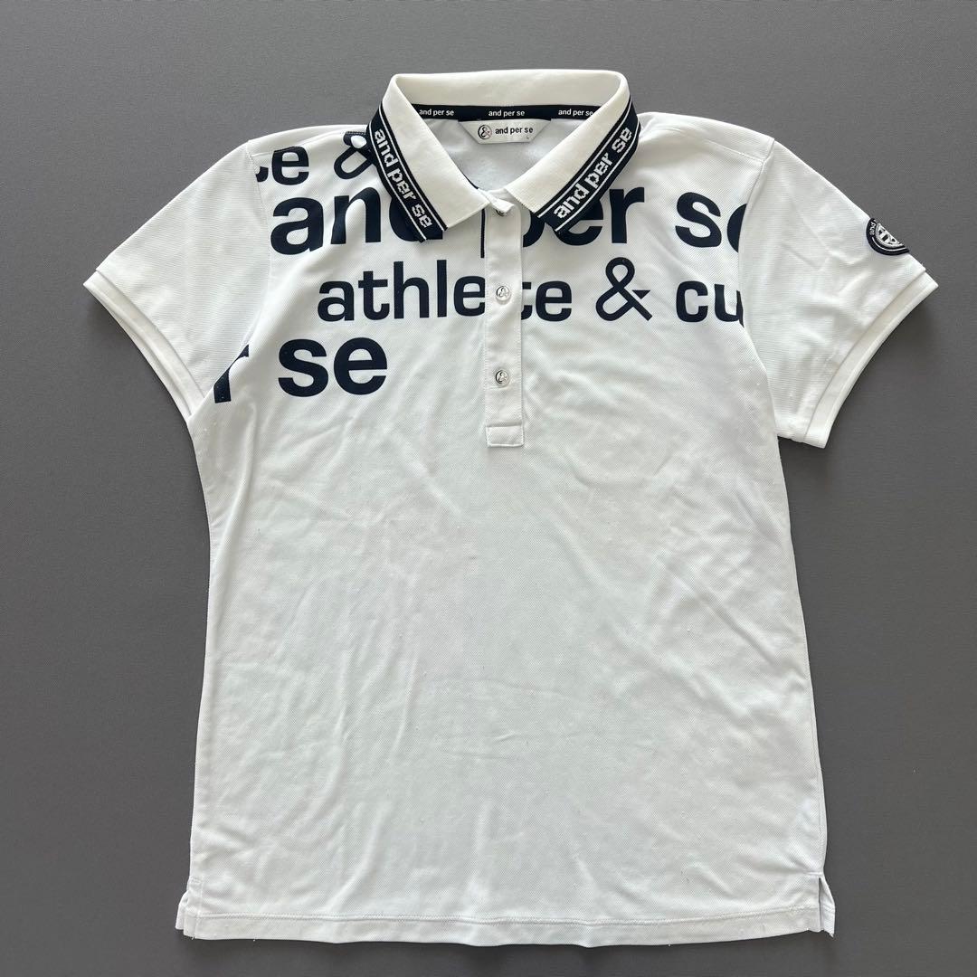 and per se アンパスィ　セットアップ　ロゴ　レディース　ゴルフ　LM