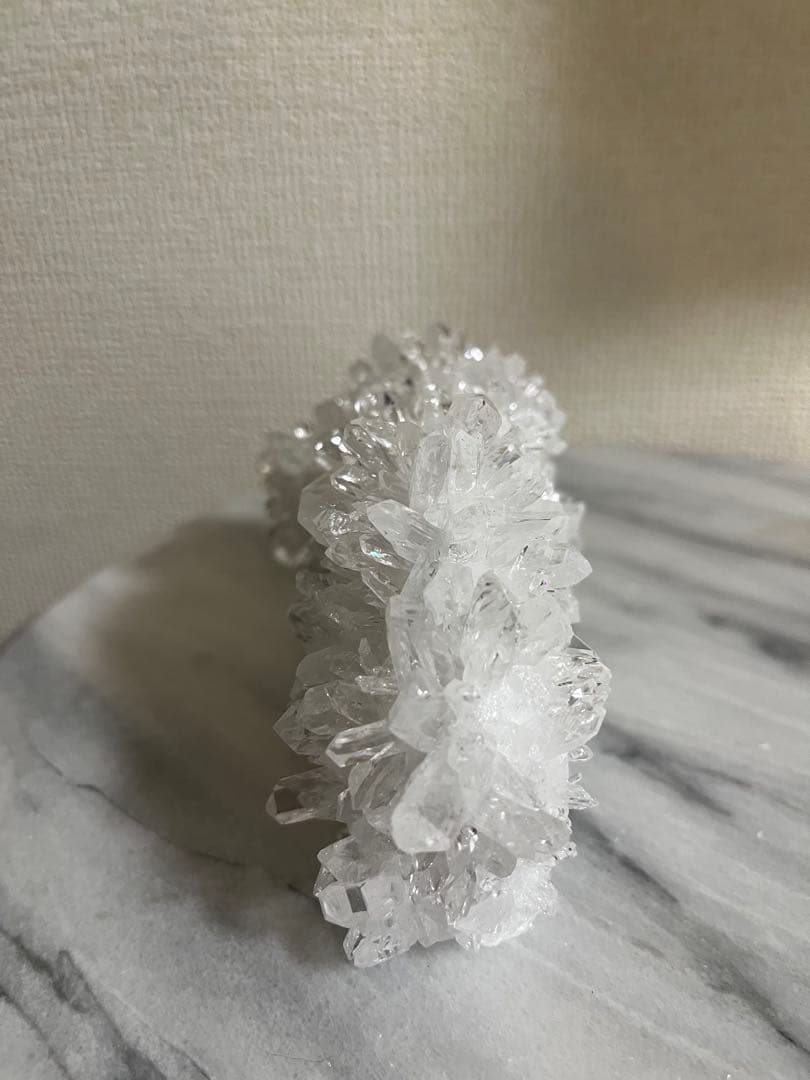 【天然石】菊花水晶　水晶クラスター　原石　貴州省産　両面タイプ　浄化