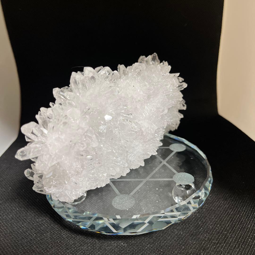 【天然石】菊花水晶　水晶クラスター　原石　貴州省産　両面タイプ　浄化