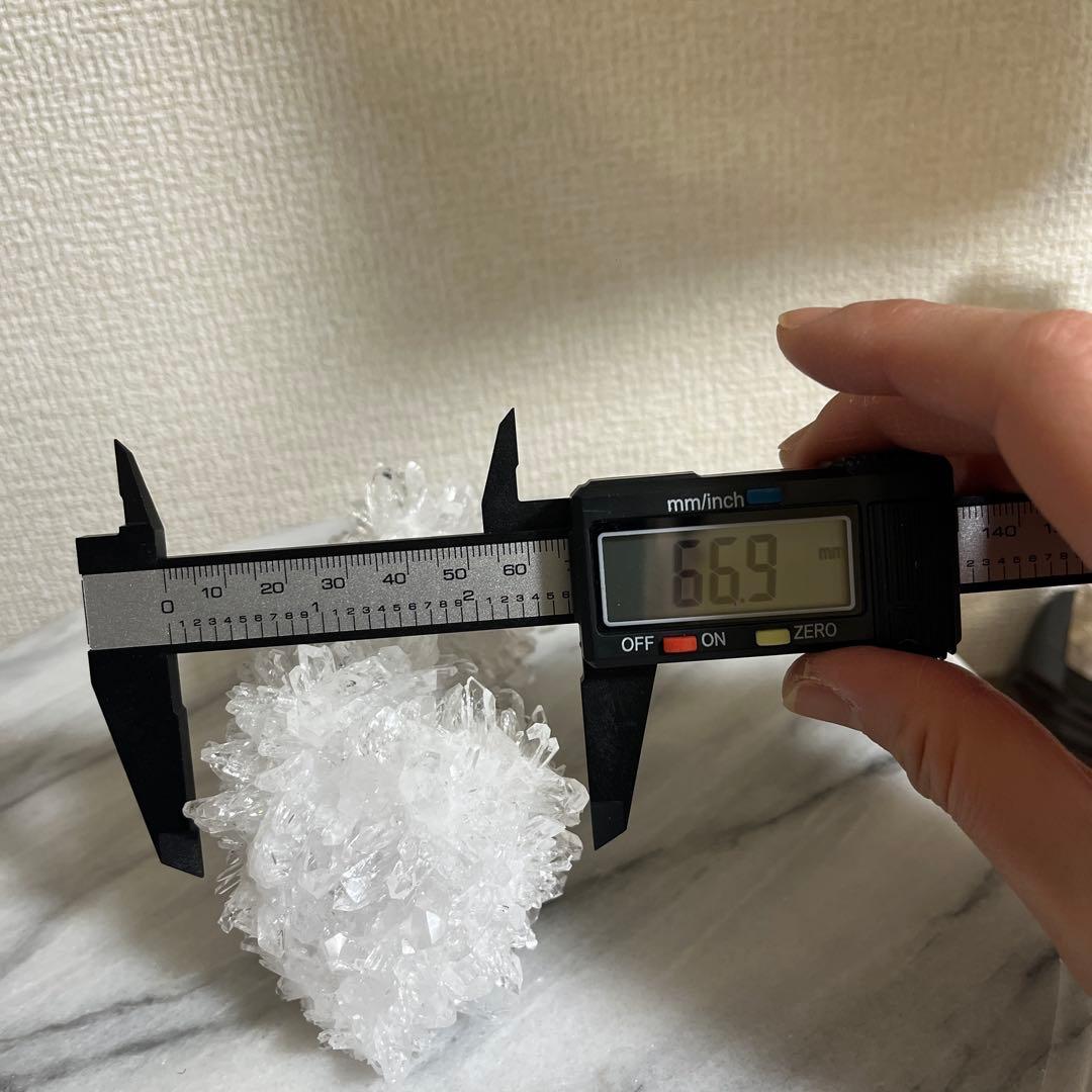 【天然石】菊花水晶　水晶クラスター　原石　貴州省産　両面タイプ　浄化