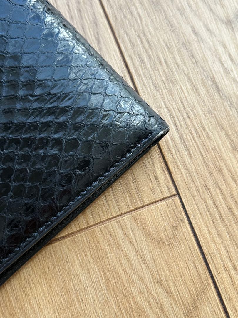 JIL SANDER エナメルクロコ型押し財布