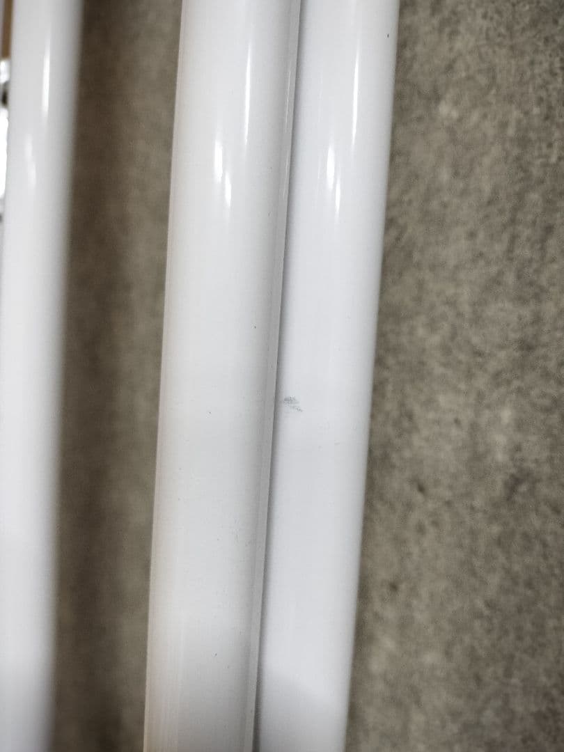 【千葉市花見川区引取限定】ROSTEM 階段付きパイプロフトベッド ホワイト