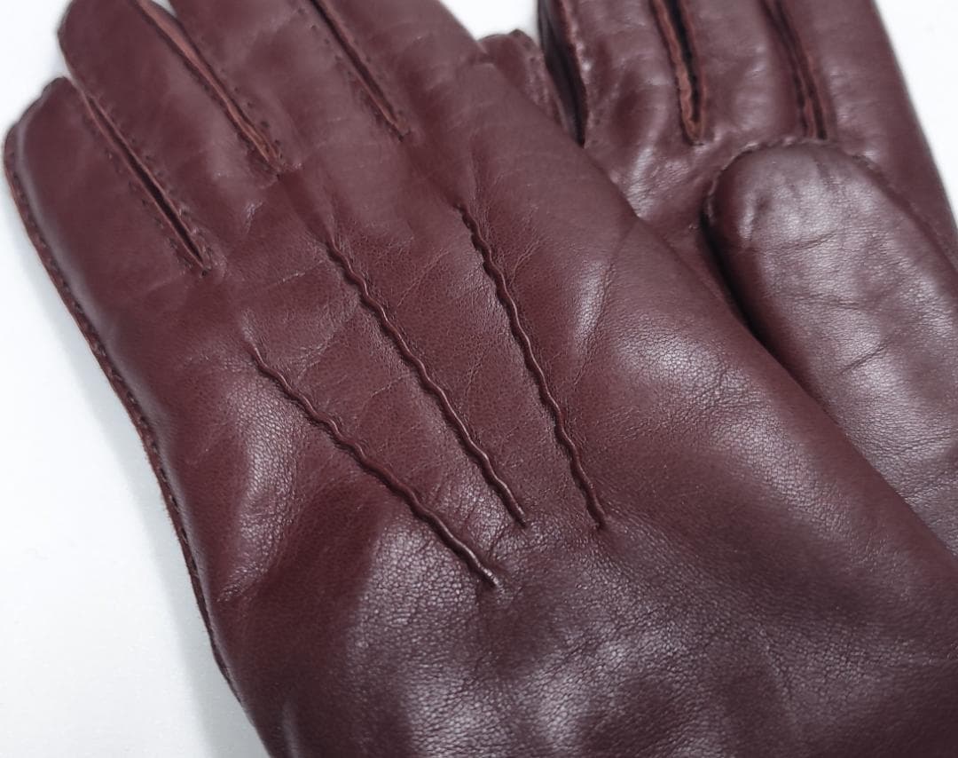 Y新品 DENTS デンツ 紳士 レザーグローブ 8 羊革ラビットファー