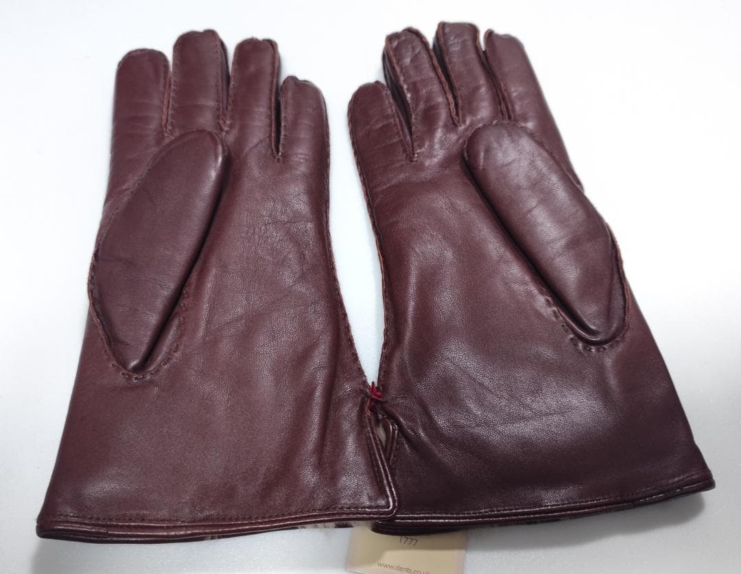 Y新品 DENTS デンツ 紳士 レザーグローブ 8 羊革ラビットファー